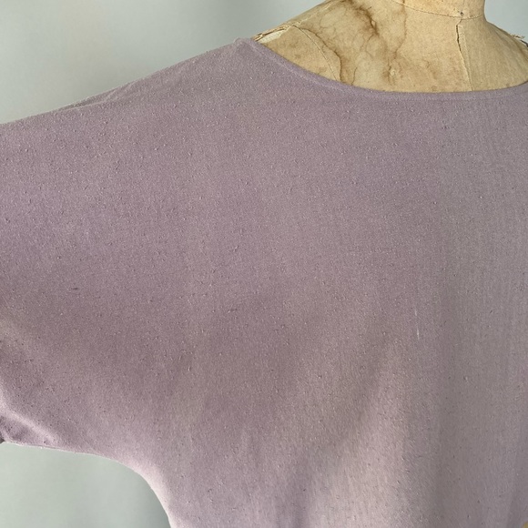 Jamie and the Jones Blank Canvas Top Petal Lavender Purple Raw Silk Drape Small - Picture 10 of 15